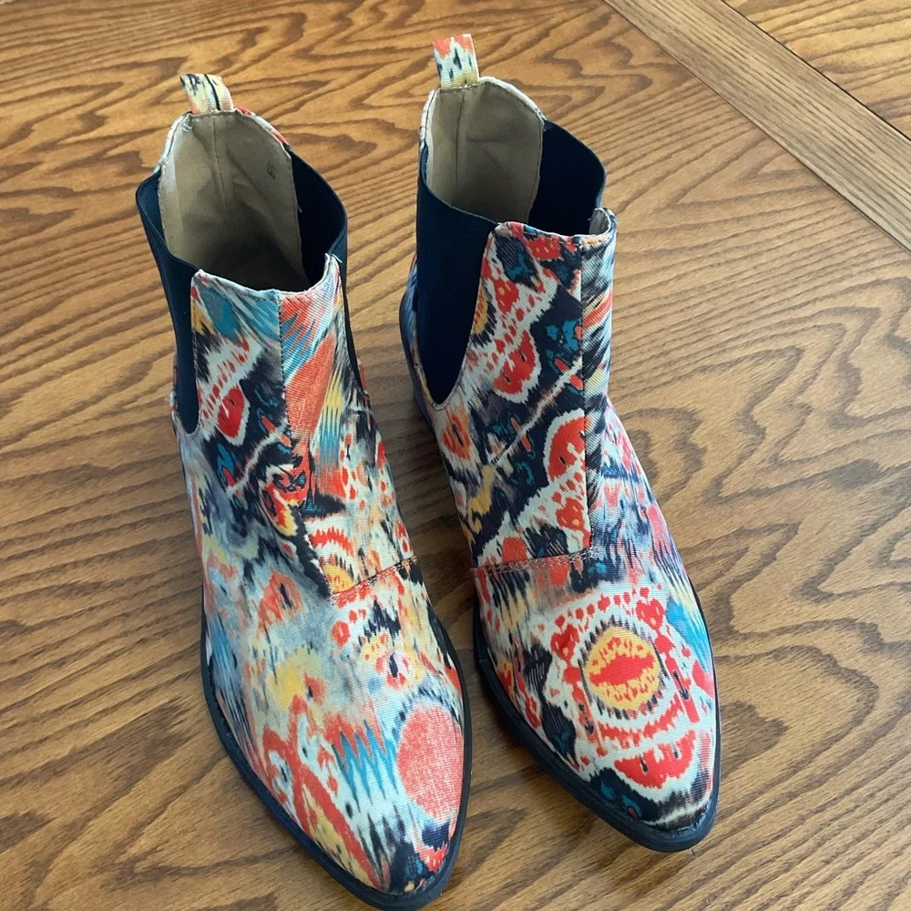 Coconuts Jezebel Colorful Ankle Booties, Women’s Sz 9M